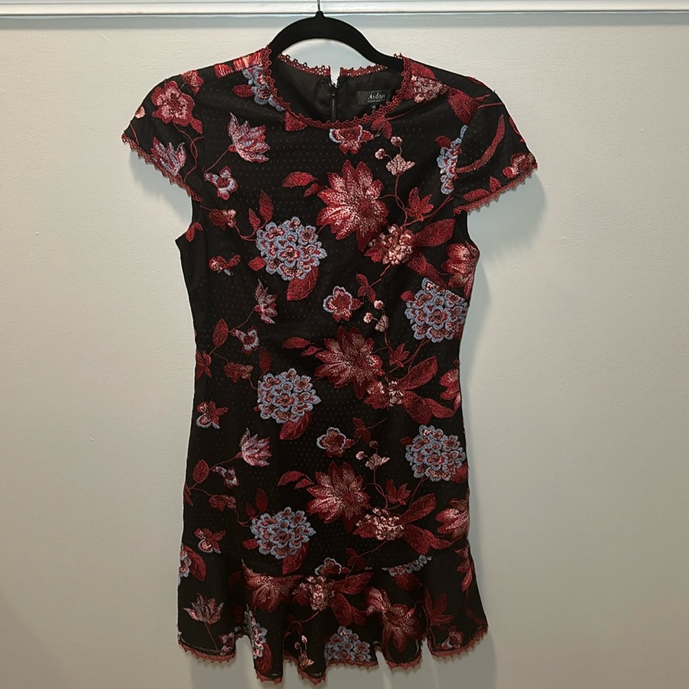 Aidan by Aidan Mattox Embroidered Dress